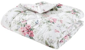 Кремаво капитонирано покривало за легло 200x200 cm Bridgerton Penelope Floral – Catherine Lansfield