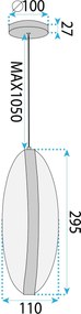 Пендел LED G131-CP GOLD