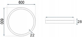 LED ПАНЕЛ ВГРАДЕН Round White 42W