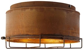 Индустриален таванен аплик ръждиво кафяв 35 см - Barril