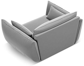 Светлосиво кадифено кресло Vanda – Mazzini Sofas