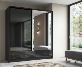 Плъзгащ Гардероб Ariadne-Black-204x62x214