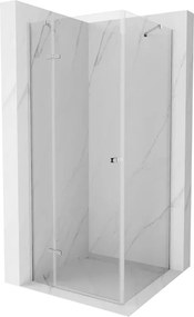 Mexen Roma Отваряема душ кабина 90 x 90 см, прозрачна, хром - 854-090-090-01-00