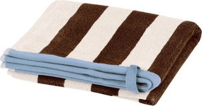 Кафява/кремава памучна кърпа от тери 50x80 cm Gobo – noo.ma