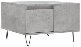 830760 vidaXL Маса за кафе, бетонно сива, 55x55x36,5 см, инженерно дърво