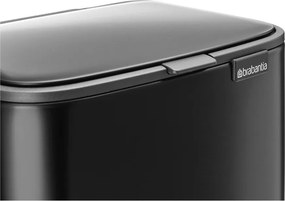 Матово черно стоманено кошче за боклук с педал 4 l Bo – Brabantia