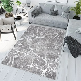Стилен интериорен килим с мраморна шарка Ширина: 120 см | Дължина: 170 см