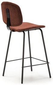 Бар столове в цвят бордо в комплект от 2 броя (височина на седалката 64 cm) Arus - Marckeric