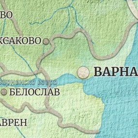 Фототапет Карта на България – Винтидж стил