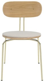 Трапезни столове в кремаво и златисто Curious - UMAGE