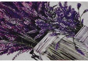 Лилави-светлосиви килими за баня в комплект от 2 бр. 60x100 cm Purpura – Foutastic