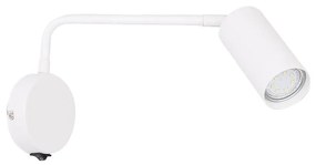 Бяла метална стенна лампа Tina - Candellux Lighting