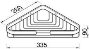 държач за гъба Geesa Basket ъглова