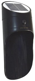 LED соларен стенен фенер PALESA LED/1W/3,7V IP65 1800 mAh черен