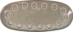 Плато овал LA MEDITERRANEA Almudena Gray, 29x14 cm, порцелан