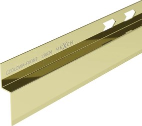 Mexen Line-B фронтална душ корниз 130 см, златен - 185003130U