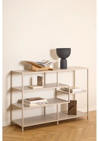 Сива библиотека 114x78x35 cm Seaford – Actona