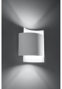 Бяла стенна лампа Forgmi - Sollux