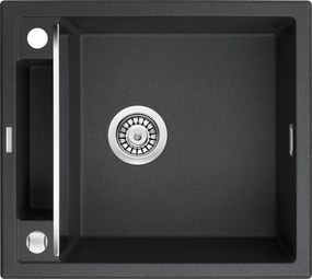 Deante MAGNETIC ZRM_G103 Graphite Metallic Композитна мивка за вграждане върху плот