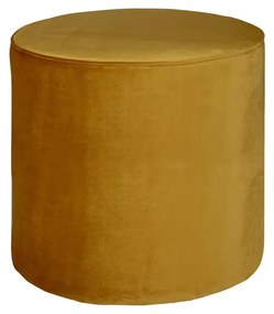 Пуф в цвят горчица WOOOD Sara High