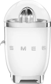 Електрическа цитрус преса Smeg CJF11WHEU, 70 W, Антикапкова система, Противоплъзгаща се основа, Бял