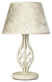 Настолна лампа АТЛАС, крем, абажур Галата Екрю, 1xE27