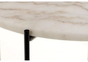 Кръгла странична масичка с мраморна плоча ø 52 cm Avila – Actona