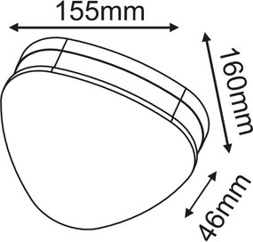 Аплика Градина LED Latch Triangle