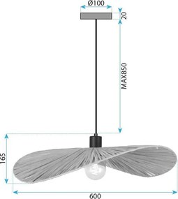 Пендел APP1826-1CP NATURE BLACK