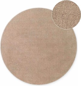 Бежов ръчно изработен вълнен кръгъл килим ø 200 cm Greenwich – Ted Baker
