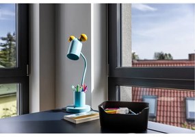 Светлосиня настолна лампа с метален абажур (височина 50 cm) Mouse – GTV