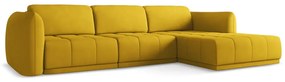 Жълт ъглов диван (десен ъгъл) Hoku – Makamii
