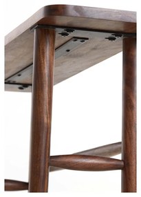 Кафява конзолна маса от масивна акация 30x140 cm Qiano – Light &amp; Living