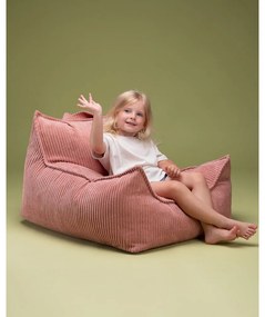 Розов детски пуф от рипсено кадифе Chair – Wigiwama