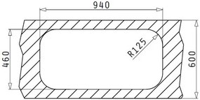 Pyramis Jumbo Twin 2B-гладка мивка