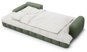 Зелен сгъваем/с място за съхранение ъглов диван (ляв ъгъл) Linz – Cosmopolitan Design