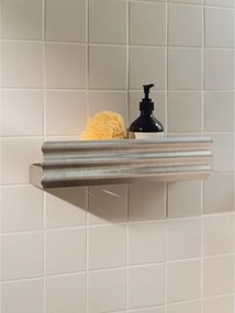 Стенен рафт за баня от неръждаема стомана в сребрист цвят Olbi – noo.ma