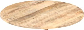 286000 vidaXL Плот за маса, мангово дърво масив, кръгъл, 15-16 мм, 50 cм