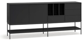 Черен скрин 220x98x45 cm Platt – Teulat