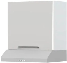 Висящ шкаф Modena A7-60-1K за кухненски аспиратор-White - Gray light
