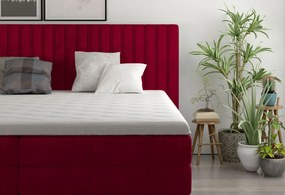 Тапицирано легло Melantha С матрак и протекор-180 x 200-Kokkino