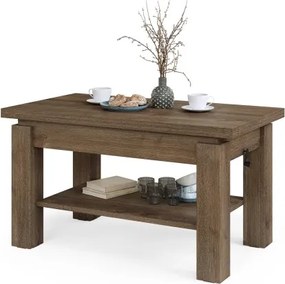 БРАВО Крафт Златен дъб - РАЗТЕГАТЕЛНА ХОЛНА МАСА С ПОВДИГАЩ МЕХАНИЗЪМ И С РАФТ