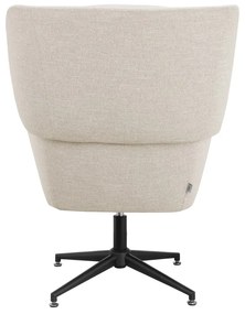 Бяло кадифено кресло Vanessa – Støraa