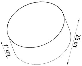 Черно таванно осветително тяло Atis - Sollux