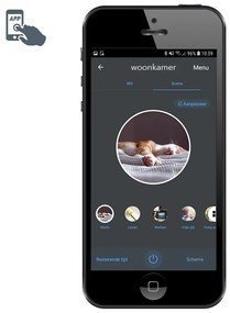 Индустриална интелигентна външна таванна лампа черна с 2 WiFi ST64 - Rotterdam