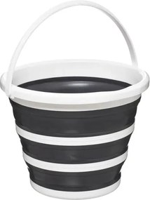 Сгъваема кофа 5five 10L - Бяла/Сива, компактна и практична