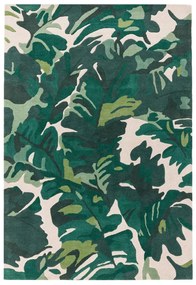 Тъмнозелен ръчно изработен вълнен килим 160x230 cm Matrix – Asiatic Carpets