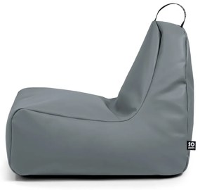 Сив детски пуф от изкуствена кожа Chill M – So Soft?