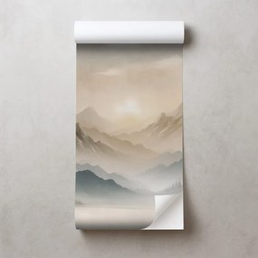 Самозалепващ тапет – Мъглива планинска панорама