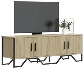 848585 vidaXL ТB шкаф, сонома дъб, 122x34x41 см, инженерно дърво